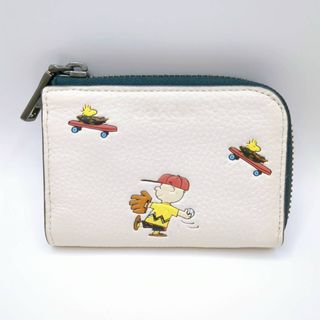 コーチ(COACH)の未使用級！　COACH コーチ　スヌーピー コインケース　小銭あ入れ　キーリング(コインケース)