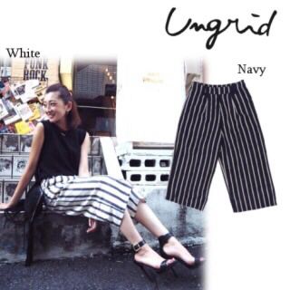 アングリッド(Ungrid)の【新品】Ungrid☆マルチカラーストライプハーフパンツ(ハーフパンツ)