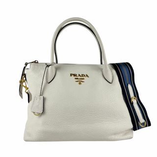 プラダ(PRADA)のプラダ PRADA ハンドバッグ ショルダーバッグ レザー ホワイト レディース 送料無料【中古】 z5964(ハンドバッグ)