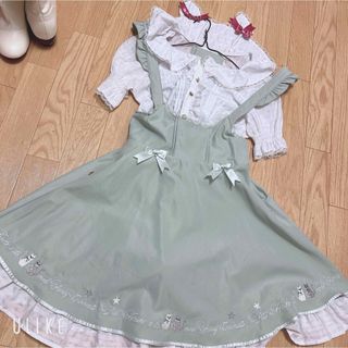 アマベル(Amavel)の猫耳つきブラウス、スカートセット(セット/コーデ)