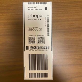 ボウダンショウネンダン(防弾少年団(BTS))の【公式】　BTS J-HOPE ホソク　monochrome 入場者特典　タグ(アイドルグッズ)