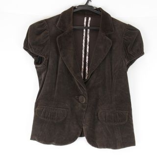 バーバリー(BURBERRY)の『USED』BURBERRY BLUE LABEL【バーバリーブルーレーベル】 38 テーラードジャケット コットン/ポリエステル レディース ブラウン 茶色(その他)