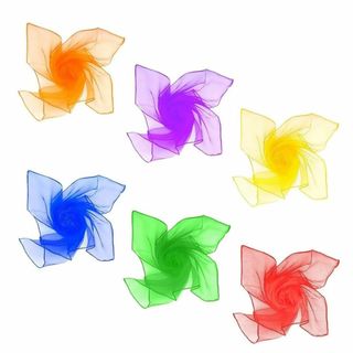 【人気商品】ChasCoCoカラー シフォン シルクスカーフ 6色正方形 四角 