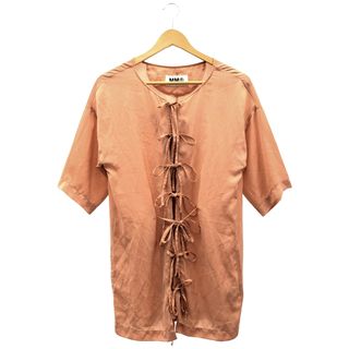 エムエムシックス(MM6)のMM6 (エムエムシックス) S32DL0071 2011SS ここのえタグブラウス レディース ピンク 36(シャツ/ブラウス(半袖/袖なし))