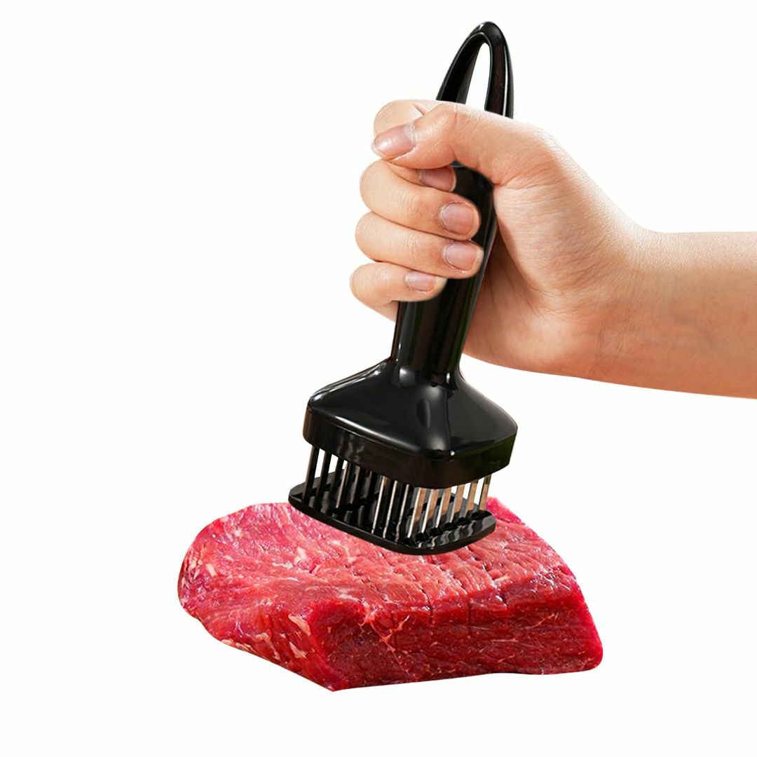 【大セール】happykau 肉筋切り器 肉叩き 24本刃 ミートテンダライザー インテリア/住まい/日用品のキッチン/食器(調理道具/製菓道具)の商品写真
