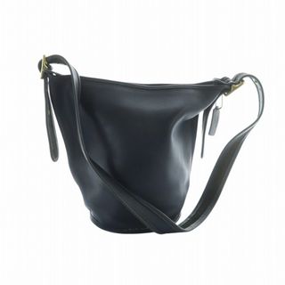 コーチ(COACH)のオールドコーチ USA製 9953 ショルダーバッグ レザー バケツ型 紺(ショルダーバッグ)