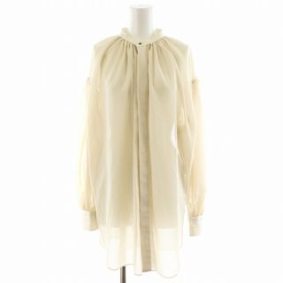 ハイク(HYKE)のハイク 22SS シャツ ブラウス 長袖 バンドカラー 1 ベージュ(シャツ/ブラウス(長袖/七分))
