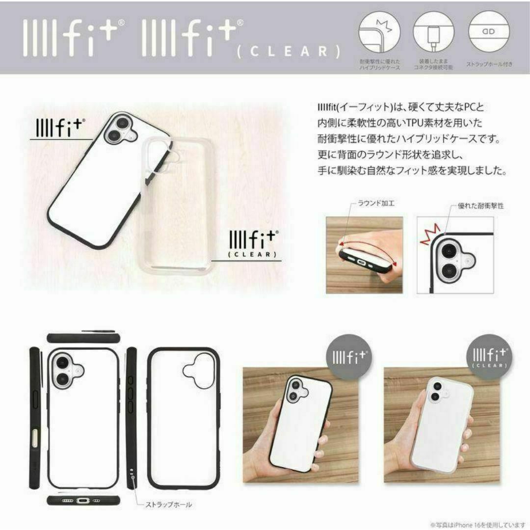 miffy(ミッフィー)のミッフィー IIIIfit iPhone16 対応 ケース フェイス かわいい スマホ/家電/カメラのスマホアクセサリー(iPhoneケース)の商品写真