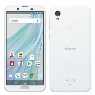 シャープ(SHARP)のSH-01L AQUOS sense2 シルキーホワイト SIMフリー 本体 ドコモ スマホ シャープ  【送料無料】 sh01lw7mtm(スマートフォン本体)