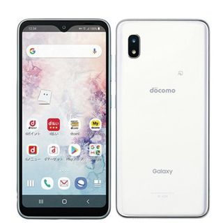 サムスン(SAMSUNG)のSC-02M Galaxy A20 ホワイト SIMフリー 本体 ドコモ スマホ ギャラクシー  【送料無料】 sc02mw7mtm(スマートフォン本体)