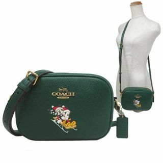 コーチ(COACH)の【新品】コーチ CN024 B4CZS(ダークパイン) バッグ ショルダーバッグ COACH X DISNEY コーチ × ディズニー ミッキー ミニー スレッド モチーフ ミニ ジェイミー カメラバッグ ポシェット 斜め掛け コラボ商品 アウトレット レディース(ショルダーバッグ)