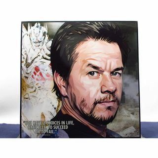 【新品 No 537】 ポップアートパネル マーク ウォールバーグ(その他)