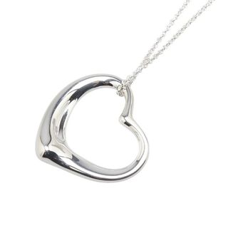 ティファニー(Tiffany & Co.)の美品 ティファニー オープンハート ペンダントネックレス SV925 シルバー レディース TIFFANY&Co. 【1-0218680】(ネックレス)