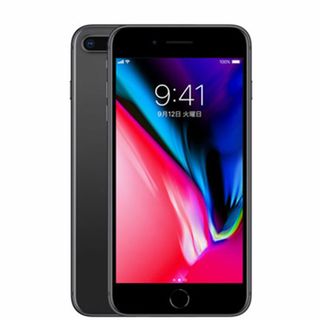 アップル(Apple)のバッテリー90%以上 iPhone8 Plus 256GB スペースグレイ SIMフリー 本体 Aランク スマホ iPhone 8 Plus アイフォン アップル apple  【送料無料】 ip8pmtm818b(スマートフォン本体)