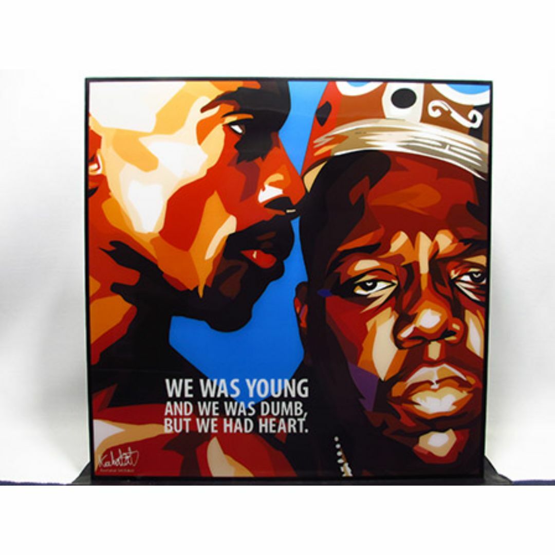 【新品 No 17】 ポップアートパネル 2pac × ノトーリアスB.I.G. インテリア/住まい/日用品のインテリア小物(その他)の商品写真