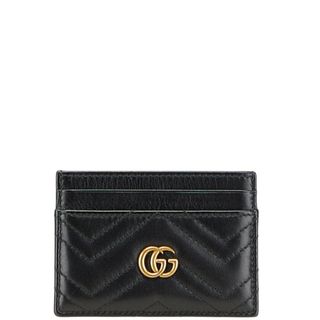 グッチ(GUCCI)の美品 グッチ GGマーモント カードケース 443127 レザー レディース GUCCI 【1-0221054】(パスケース/IDカードホルダー)