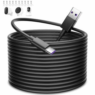 【色:ブラック_サイズ:10M】USB Type-Cケーブル 10M USB A