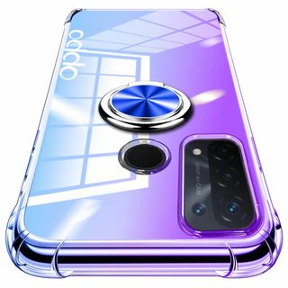 OPPO Reno5 A ケース リング付き TPU 耐衝撃 透明 軽量 薄型 (その他)