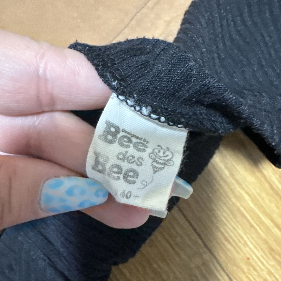 子供服 女の子 ワンピース 半袖 ベージュ BeedesBee140サイズ 中古 キッズ/ベビー/マタニティのキッズ服女の子用(90cm~)(ワンピース)の商品写真