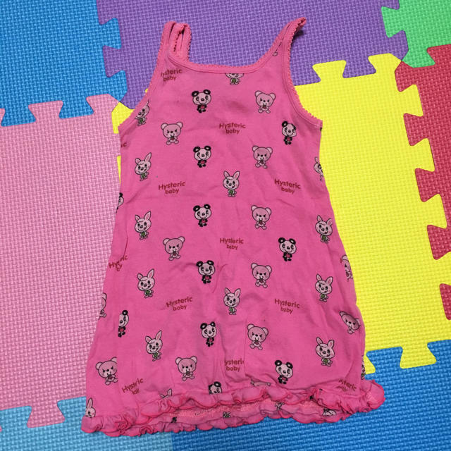 HYSTERIC MINI(ヒステリックミニ)のヒスミニ タンクトップ ワンピース キッズ/ベビー/マタニティのベビー服(~85cm)(タンクトップ/キャミソール)の商品写真