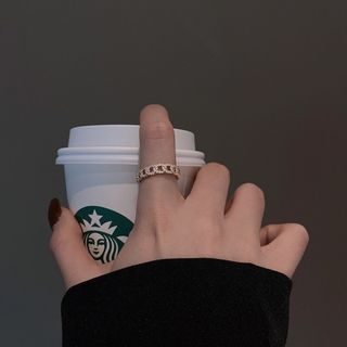 売れ筋商品♡　レディース　リング　フリーサイズ　ゴールド　くすみ　トレンド