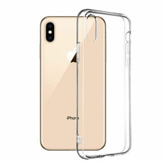 40s iPhone XR ケース クリア 透明 薄型 軽量 耐衝撃 Qi充電対(その他)