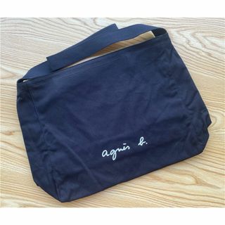 agnes b.（アニエスベー） ロゴ トートバッグ ショルダーバッグ ネイビー(トートバッグ)