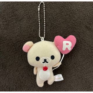 リラックマ(リラックマ)のサンエックス　リラックマ コリラックマ　ストラップ ハート風船付き 約10cm(キャラクターグッズ)