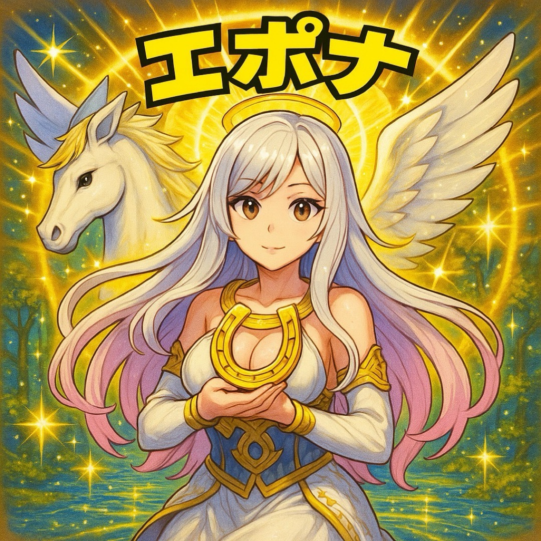 ケルト神話「エポナ」★ビックリマン風　自作シール１枚 エンタメ/ホビーのコレクション(印刷物)の商品写真
