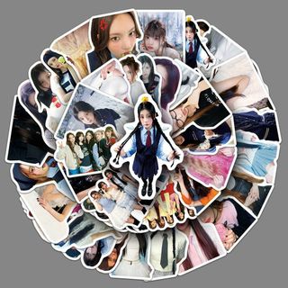【50枚】ILLIT トレカ　韓国 シールステッカーセット　フレークシール(アイドルグッズ)