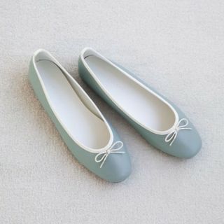 ローリーズファーム(LOWRYS FARM)のローリーズファーム　ぺたんこバレーシューズ　Sサイズ　水色(バレエシューズ)