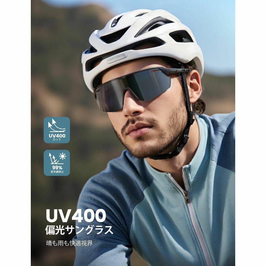 [Lamicall] スポーツサングラス 偏光レンズ 自転車 登山 釣り ランニ その他のその他(その他)の商品写真