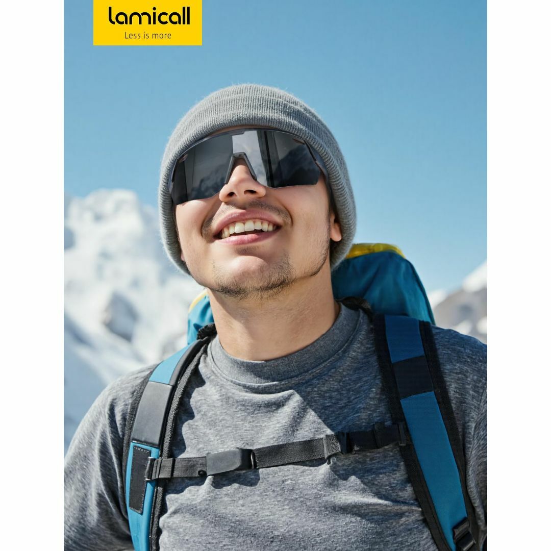 [Lamicall] スポーツサングラス 偏光レンズ 自転車 登山 釣り ランニ その他のその他(その他)の商品写真