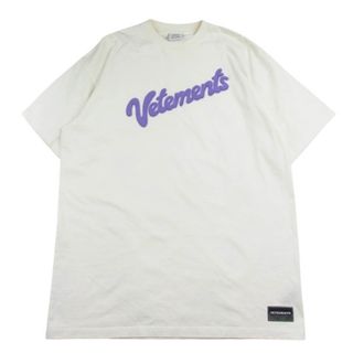 VETEMENTS ヴェトモン 21SS UE51TR760W スウィートロゴオーバーサイズ Tシャツ 半袖カットソー ホワイト系 S【中古】(シャツ)