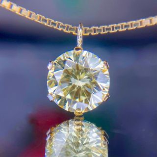 天然無処理 ダイヤモンド 1.014ct LY SI2-F K18 中宝研ソート(ネックレス)