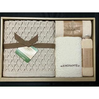 ENCHANTE アンシャンテ　バスマット　タオルセット　未使用品(タオル/バス用品)