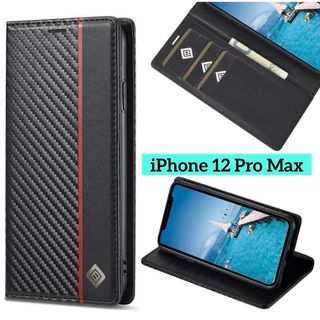 J.DL iPhone 12Pro Max ケース 手帳型 ビジネス(iPhoneケース)