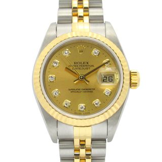 ロレックス(ROLEX)のROLEX ロレックス 腕時計 デイトジャスト 10Pダイヤ P番(腕時計)