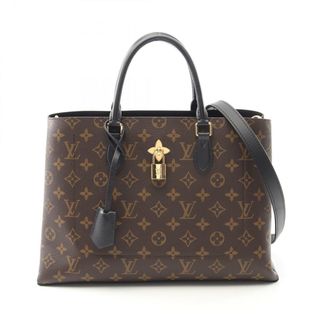 ルイヴィトン(LOUIS VUITTON)のLOUIS VUITTON ルイ・ヴィトン ハンドバッグ フラワー トート モノグラム ノワール(ハンドバッグ)
