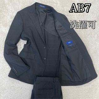 パーソンズ(PERSON'S)の美品　PERSON'S 　洗えるスーツ　セットアップ　ネイビーAB7 XL(セットアップ)