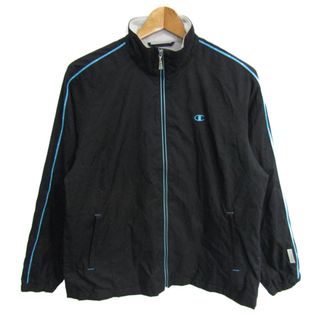 チャンピオン(Champion)のチャンピオン ジャージ トラックジャケット スポーツウエア アウター 黒 レディース Lサイズ ブラック Champion(トレーナー/スウェット)