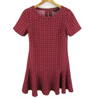 バナナリパブリック(Banana Republic)のバナナリパブリック ワンピース 半袖 ブランド トップス レディース レッド×ピンク Banana Republic(その他)