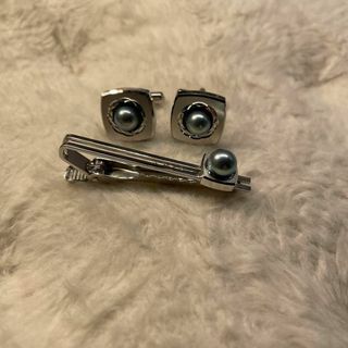 水色　ネクタイピンセット(腕時計)