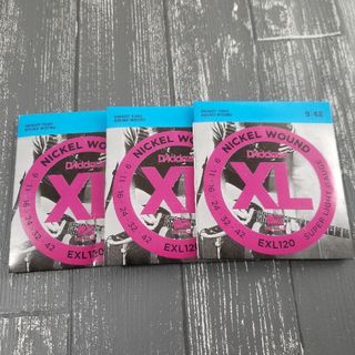 新品　D'Addario ダダリオ エレキギター弦 EXL120 3個(弦)