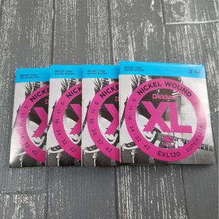 新品　D'Addario ダダリオ エレキギター弦 EXL120 4個(弦)