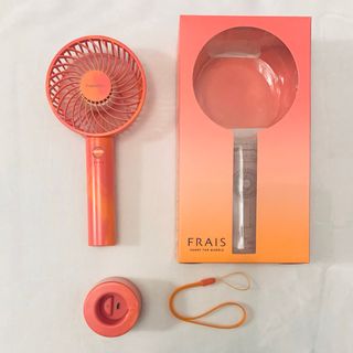フランフラン(Francfranc)のFrancfranc ハンディファン オレンジマーブル(扇風機)