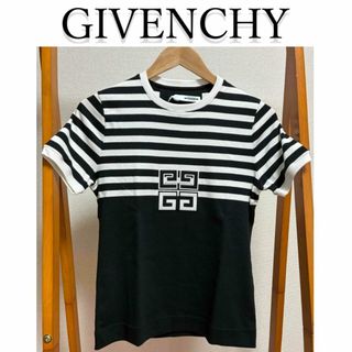 ジバンシィ(GIVENCHY)の★新品未使用★ 4Gロゴ入り ストライプ柄 コットン Tシャツ(Tシャツ(半袖/袖なし))