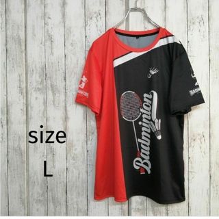 新品未使用 メンズ バドミントン ウエア 練習着 Tシャツ 半袖 L 33