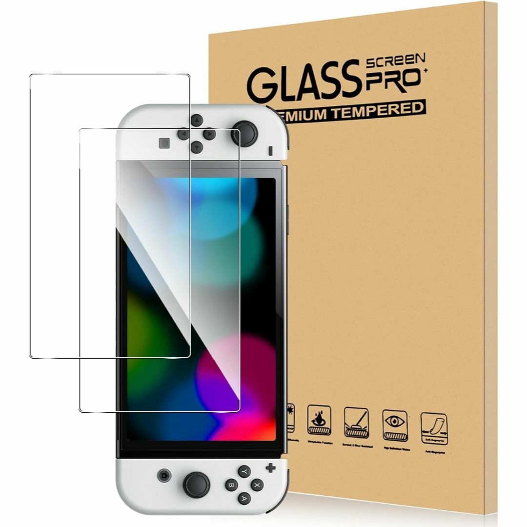 Nintendo Switch2 ガラスフィルム  2025 Swi スマホ/家電/カメラのテレビ/映像機器(その他)の商品写真