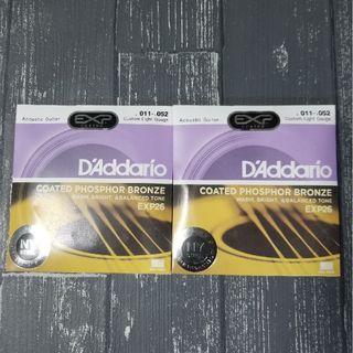新品　D'Addario ダダリオ アコースティックギター弦 EXP26 2個(弦)